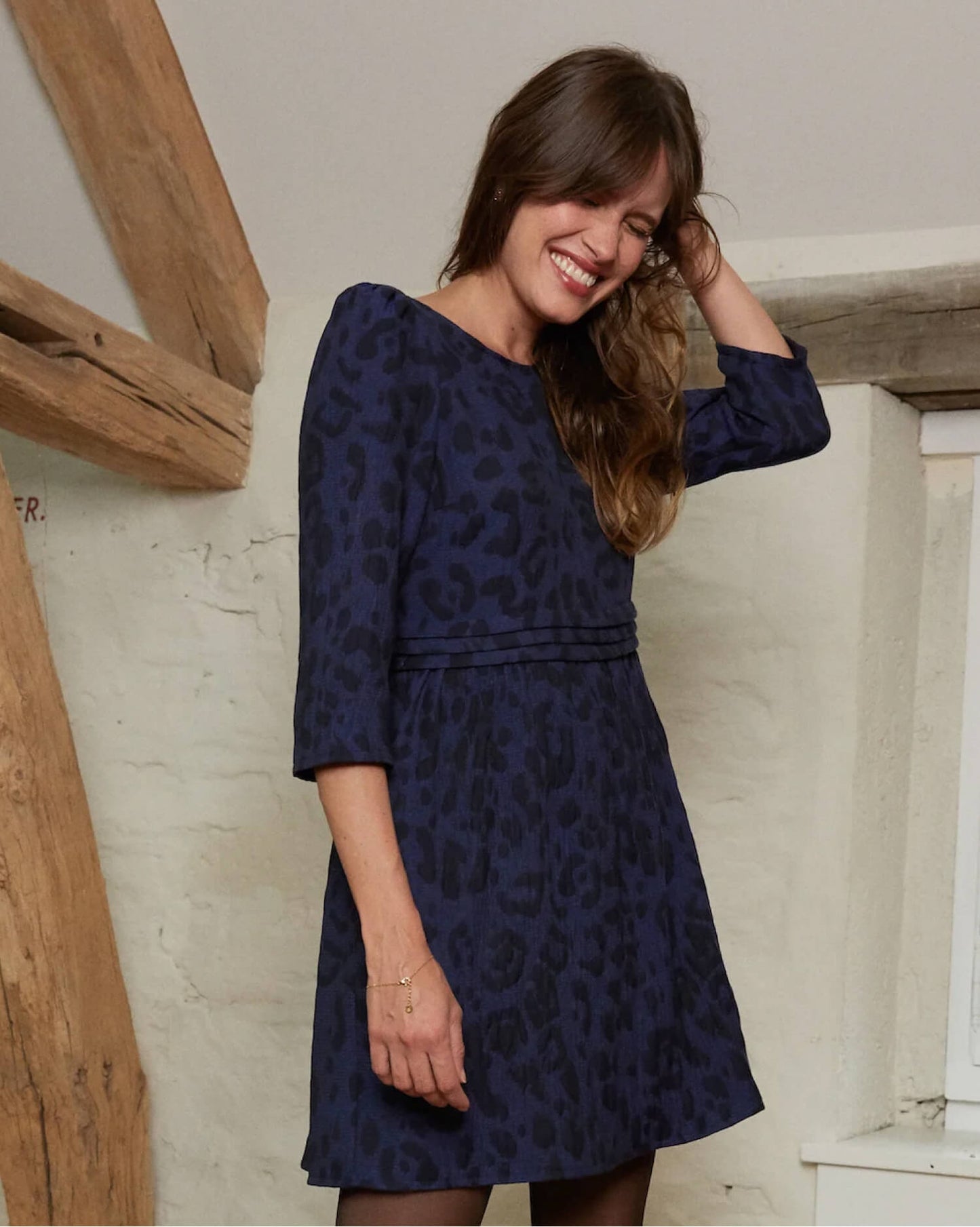 Dress Jacquard Blue