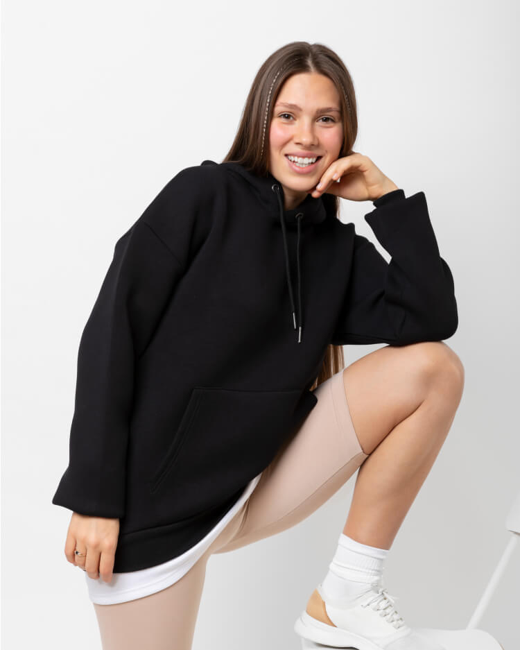 Hooded Sweatshirt Dress