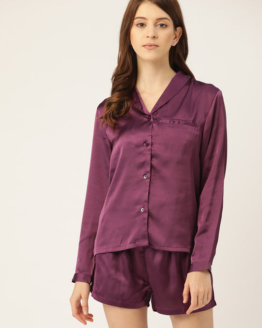 Purple NightSuit For Women