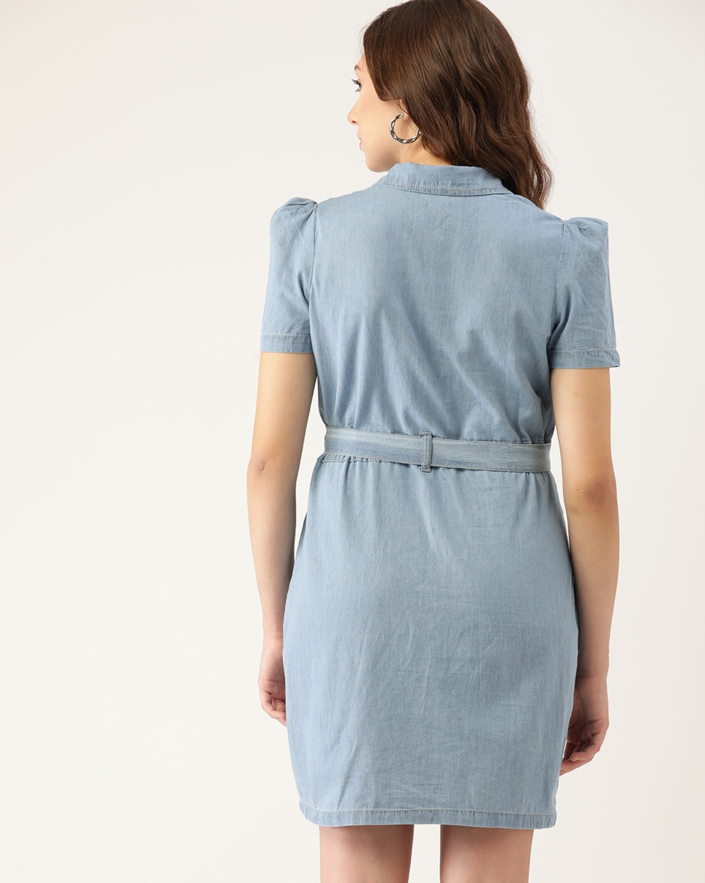 Denim Short Sleeve Dress