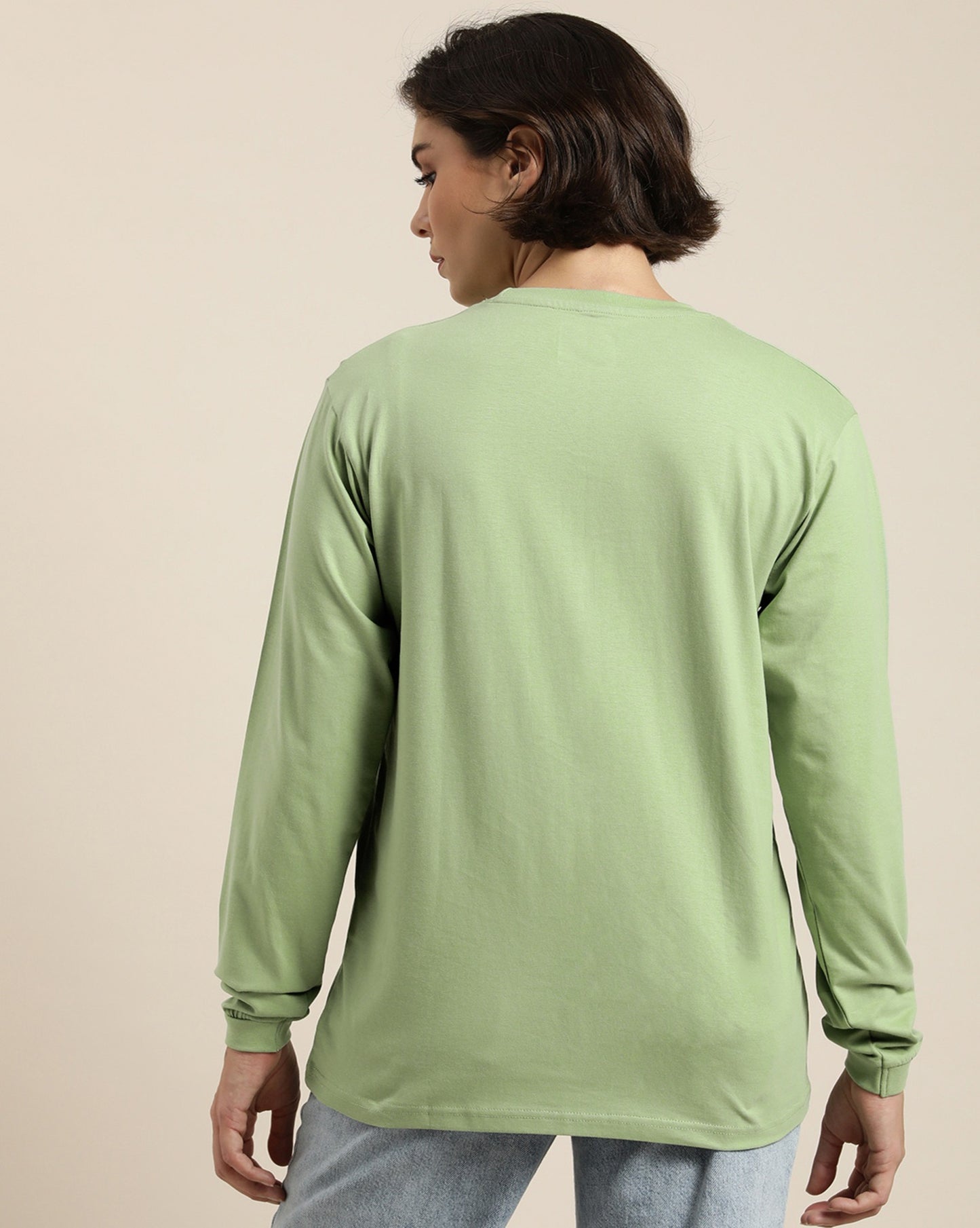 Light Green Round Neck Tshirt